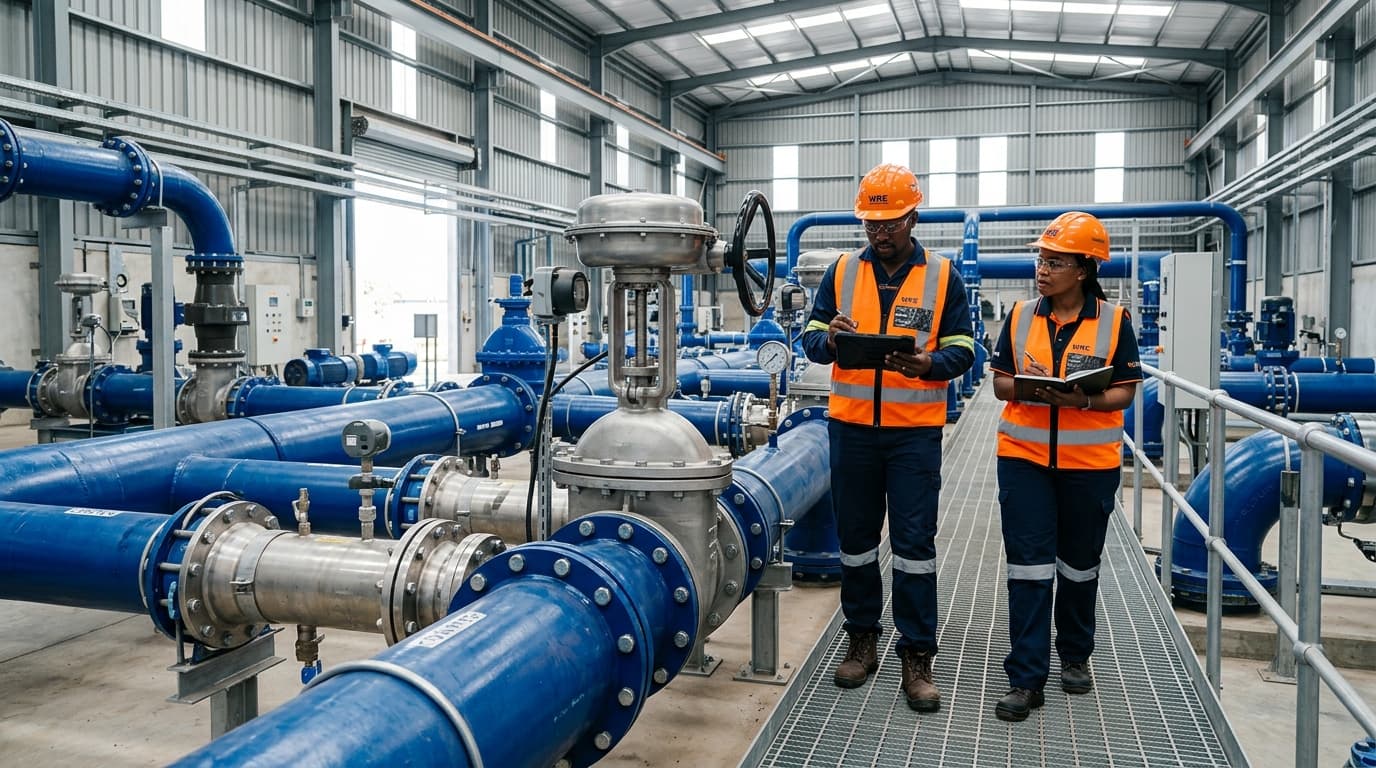 Infraestrutura hidráulica e supervisão de engenharia