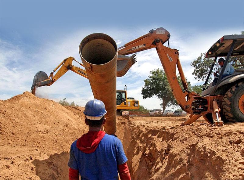 Execução de Obras Hidráulicas, Redes de Esgoto e Infraestruturas Urbanas